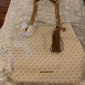 Michael kors gold chain handbag